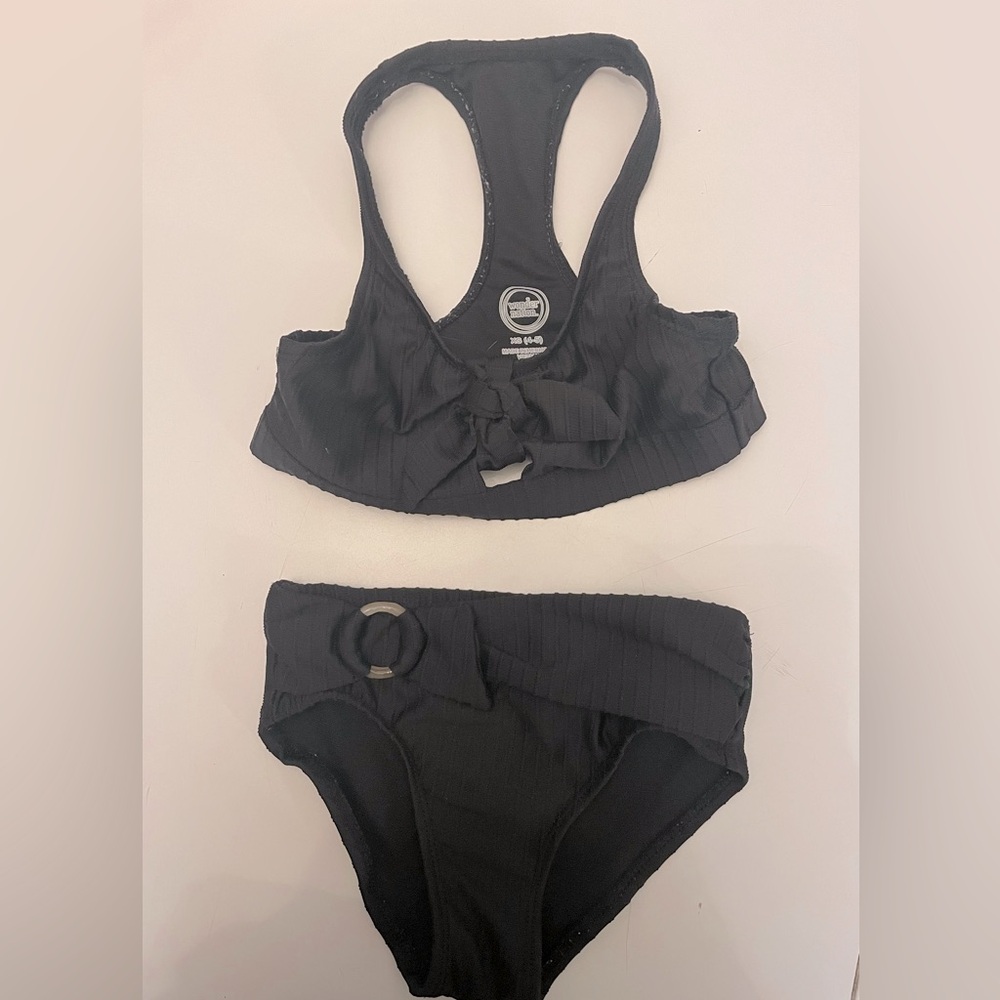 GIRLS size 4/5 black swim suit